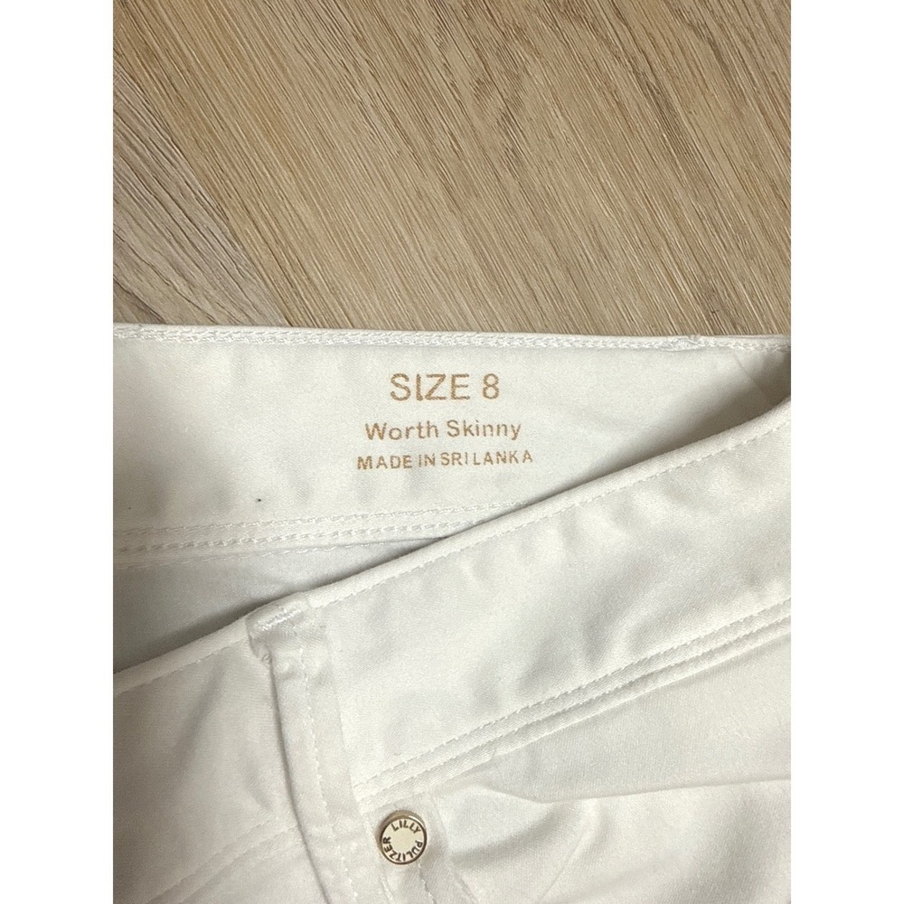 Lilly Pulitzer (white) Worth Skinny Pants Women Size 8 Slim Fit - Picture 4 of 8